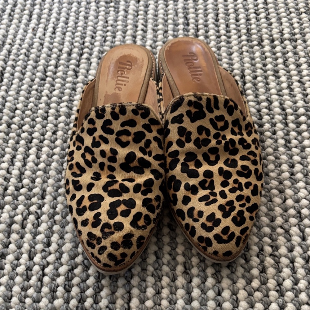 Nollie Leopard Print Mules